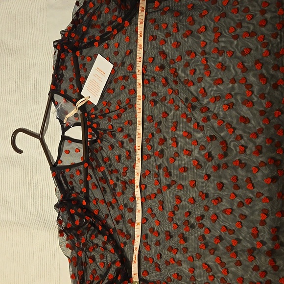 ModCloth Sheer blouse with heart embroidery - Picture 8 of 8